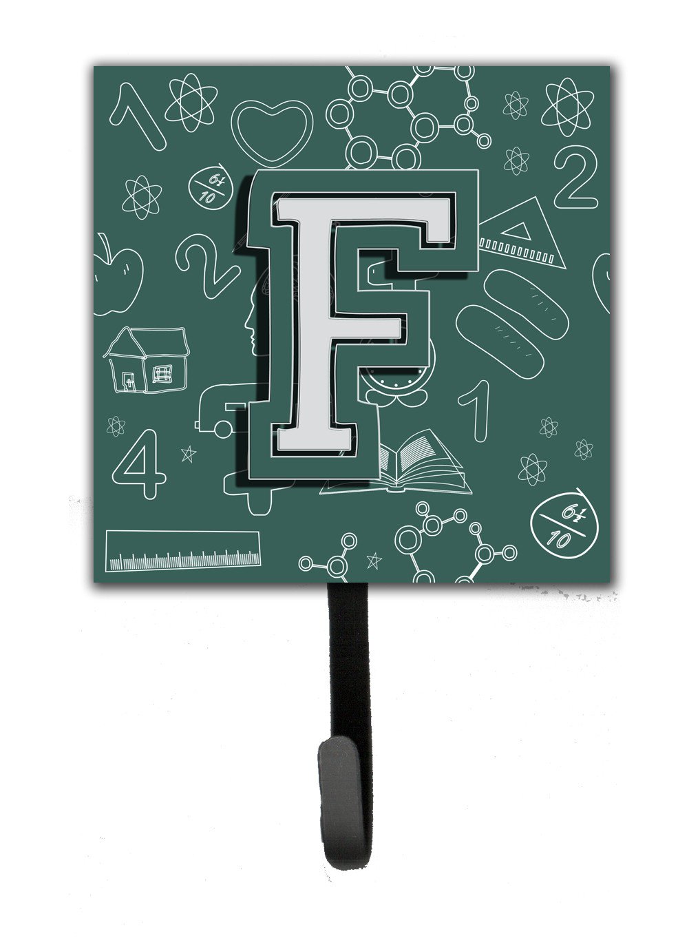 Letter F Back to School Initial Leash or Key Holder CJ2010-FSH4 by Caroline&#39;s Treasures