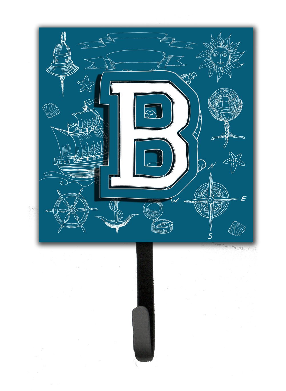 Letter B Sea Doodles Initial Alphabet Leash or Key Holder CJ2014-BSH4 by Caroline's Treasures