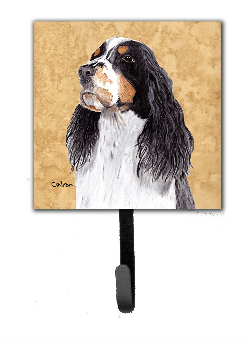 Springer Spaniel Leash Holder or Key Hook by Caroline's Treasures