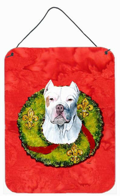 Pit Bull Aluminium Metal Wall or Door Hanging Prints by Caroline&#39;s Treasures