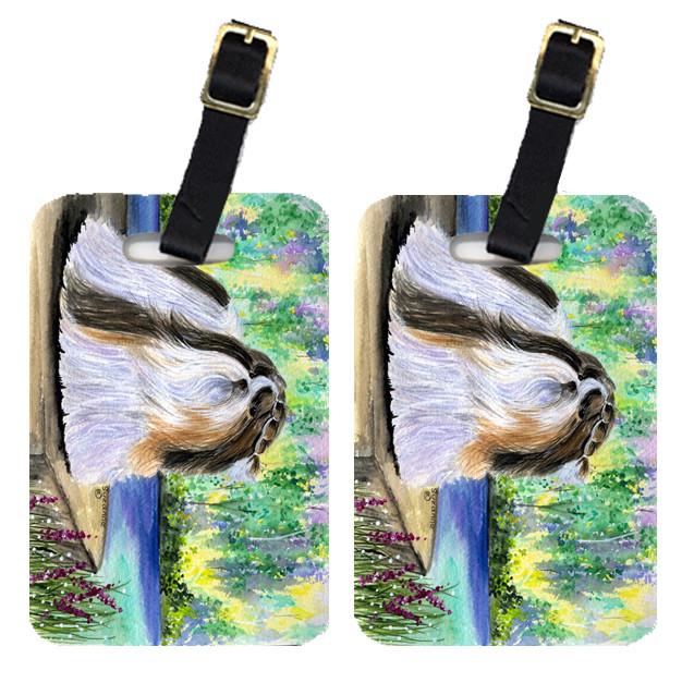 Pair of 2 Shih Tzu Luggage Tags by Caroline's Treasures