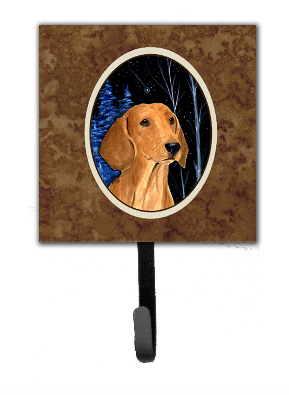 Starry Night Dachshund Leash Holder or Key Hook by Caroline's Treasures