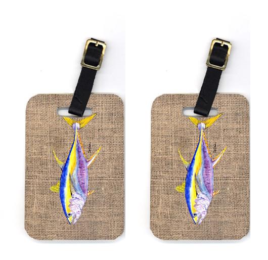 Pair of Fish - Tuna Luggage Tags by Caroline&#39;s Treasures