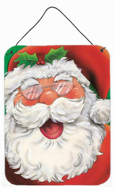 Jolly Santa Claus Wall or Door Hanging Prints AAH7262DS1216 by Caroline's Treasures