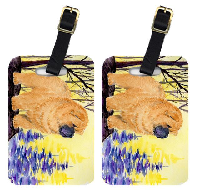 Pair of 2 Chow Chow Luggage Tags by Caroline&#39;s Treasures