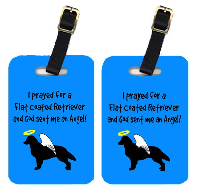 Pair of 2 Flat Coated Retriever Luggage Tags by Caroline's Treasures