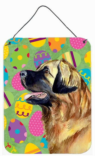 Leonberger Easter Eggtravaganza Aluminium Metal Wall or Door Hanging Prints by Caroline&#39;s Treasures