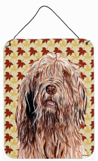 Otterhound Fall Leaves Aluminium Metal Wall or Door Hanging Prints SC9685DS1216 by Caroline's Treasures