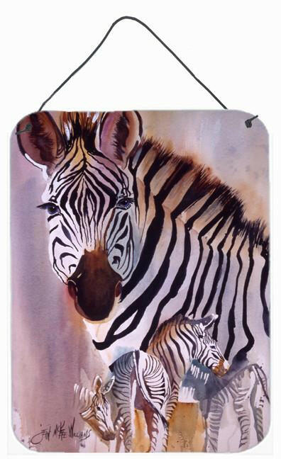 Zebras Wall or Door Hanging Prints JMK1197DS1216 by Caroline's Treasures