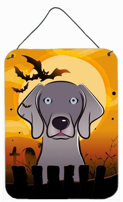 Halloween Weimaraner Wall or Door Hanging Prints BB1789DS1216 by Caroline's Treasures