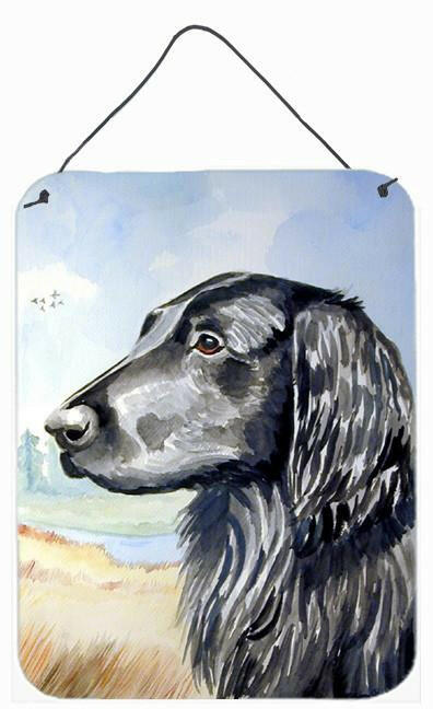 Flat Coated Retriever Aluminium Metal Wall or Door Hanging Prints by Caroline's Treasures