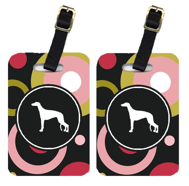 Pair of 2 Greyhound Luggage Tags by Caroline's Treasures