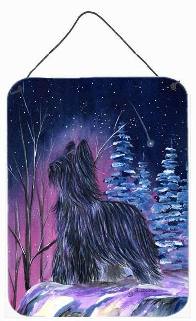 Starry Night Briard Aluminium Metal Wall or Door Hanging Prints by Caroline&#39;s Treasures