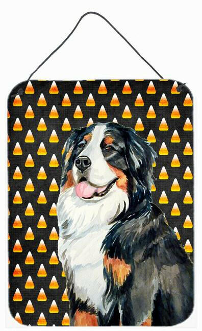 Bernese Mountain Dog Candy Corn Halloween Portrait Wall or Door Hanging Prints by Caroline&#39;s Treasures