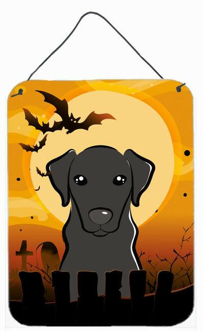 Halloween Black Labrador Wall or Door Hanging Prints BB1793DS1216 by Caroline's Treasures