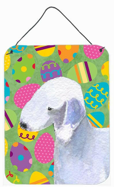 Bedlington Terrier Easter Eggtravaganza Wall or Door Hanging Prints by Caroline's Treasures