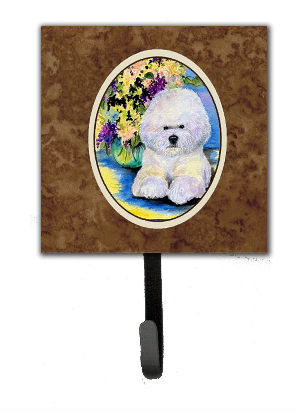 Bichon Frise Leash Holder or Key Hook by Caroline's Treasures