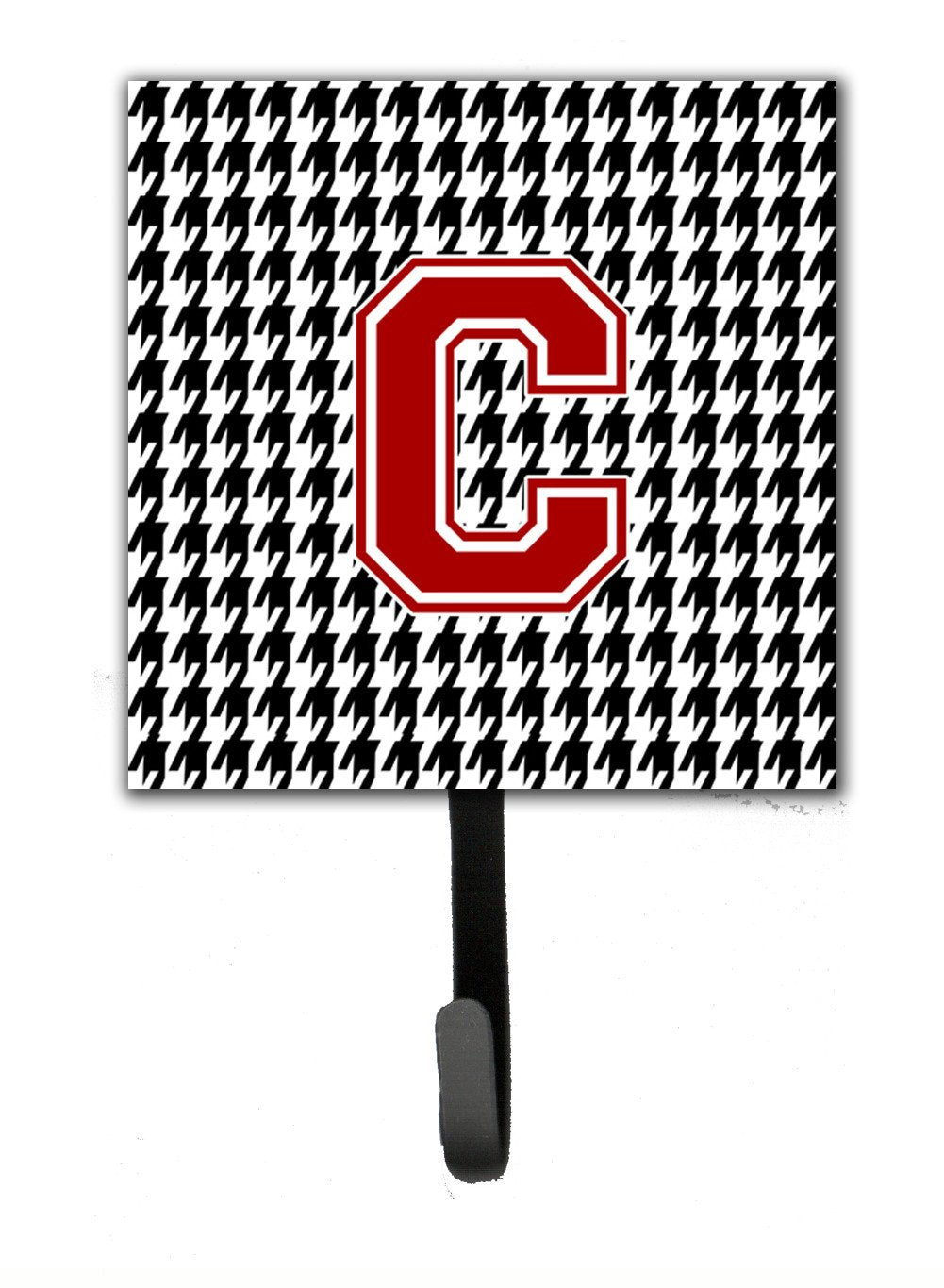 Monogram - Initial C Houndstooth Leash Holder or Key Hook CJ1021 by Caroline's Treasures