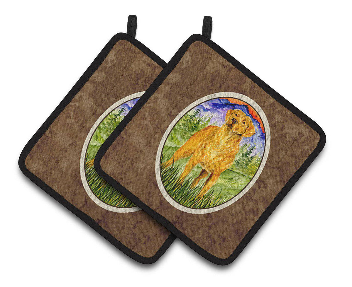 Chesapeake Bay Retriever Pair of Pot Holders SS8449PTHD - the-store.com