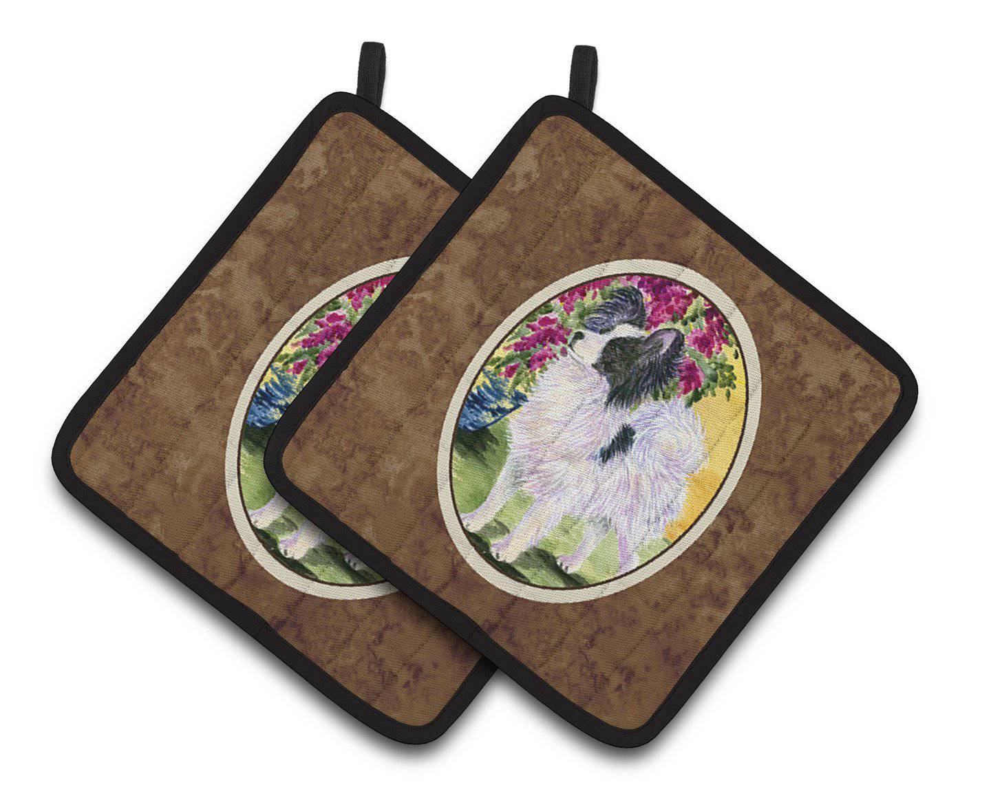 Papillon Pair of Pot Holders SS8477PTHD - the-store.com