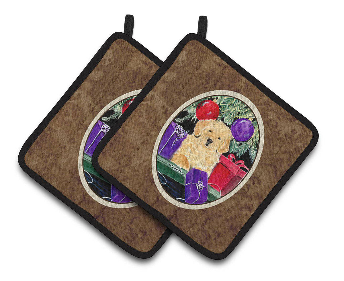 Golden Retriever Pair of Pot Holders SS8581PTHD - the-store.com