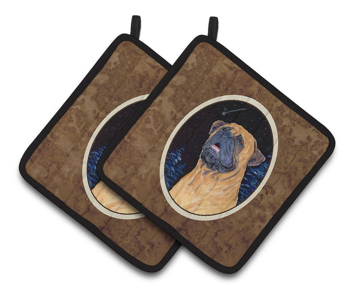 Bullmastiff Pair of Pot Holders SS8672PTHD - the-store.com