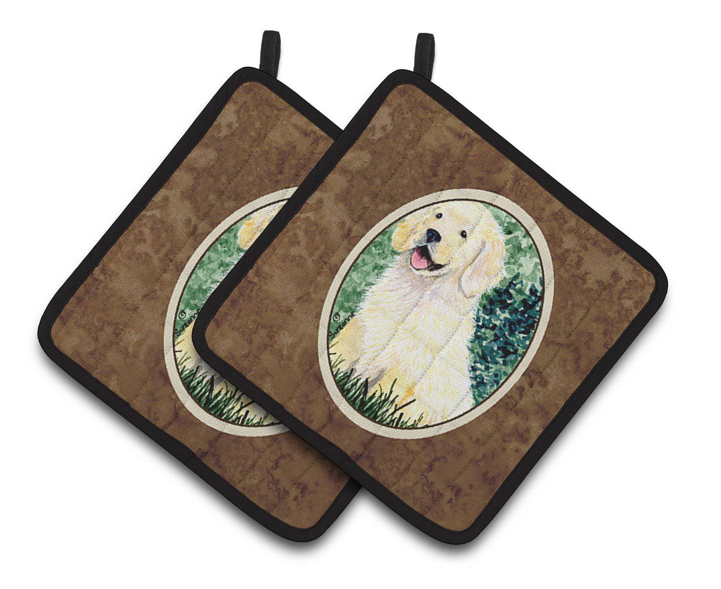 Golden Retriever Pair of Pot Holders SS8739PTHD - the-store.com