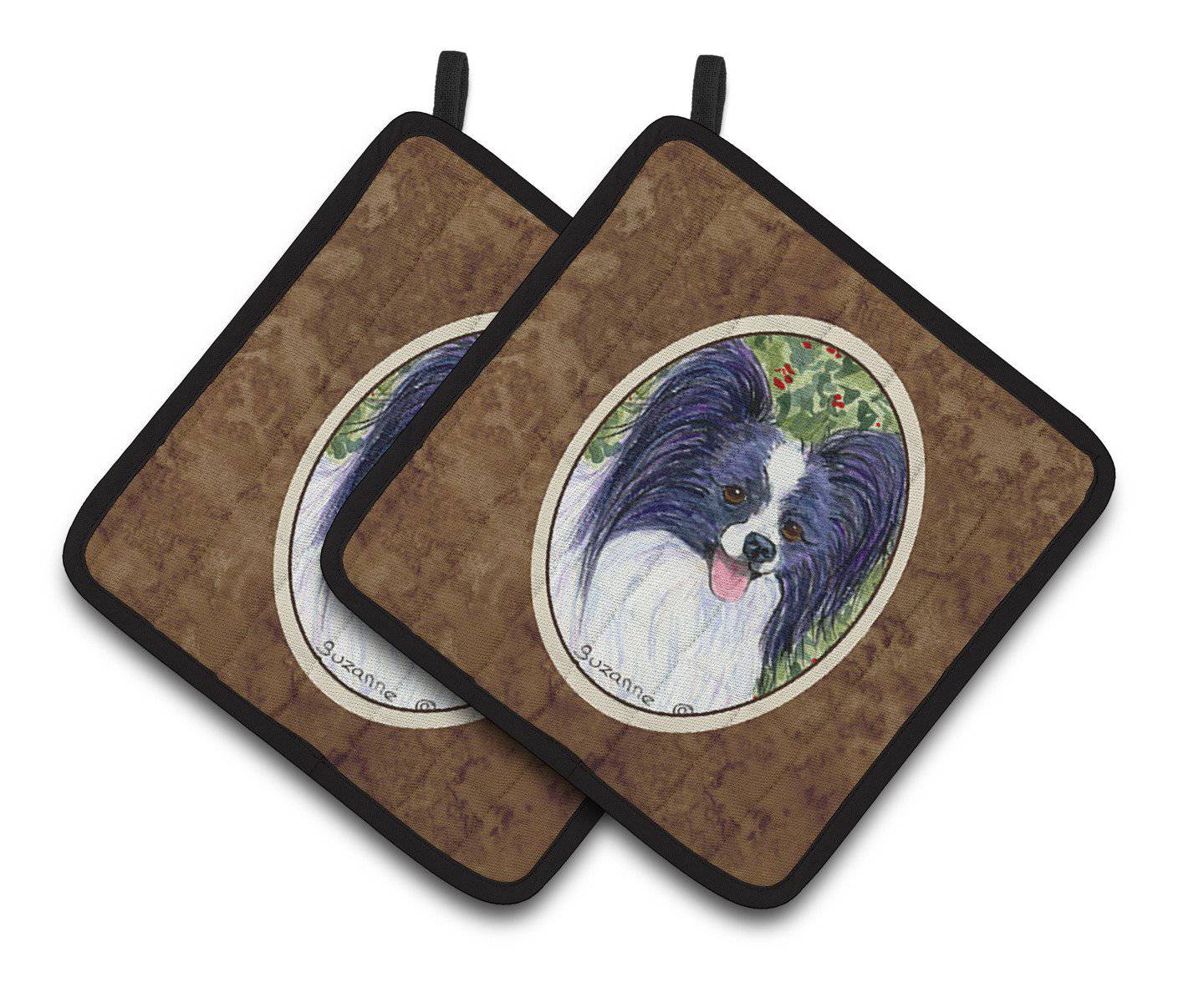 Papillon Pair of Pot Holders SS8811PTHD - the-store.com