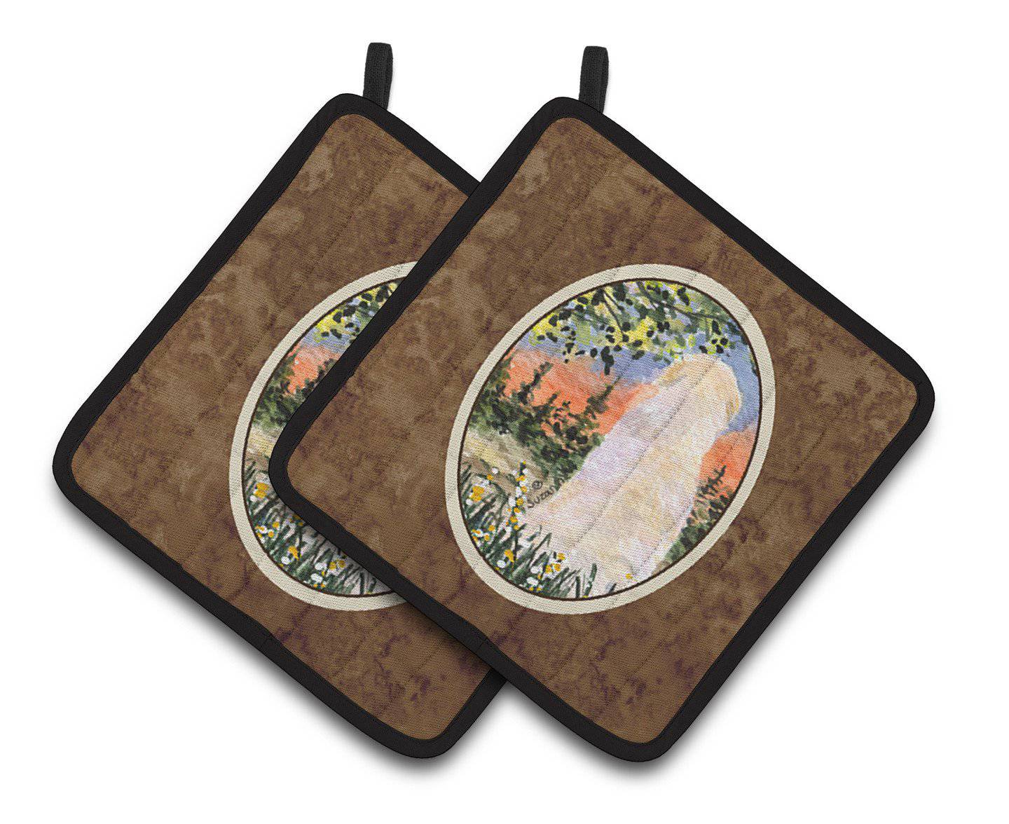 Golden Retriever Pair of Pot Holders SS8820PTHD - the-store.com