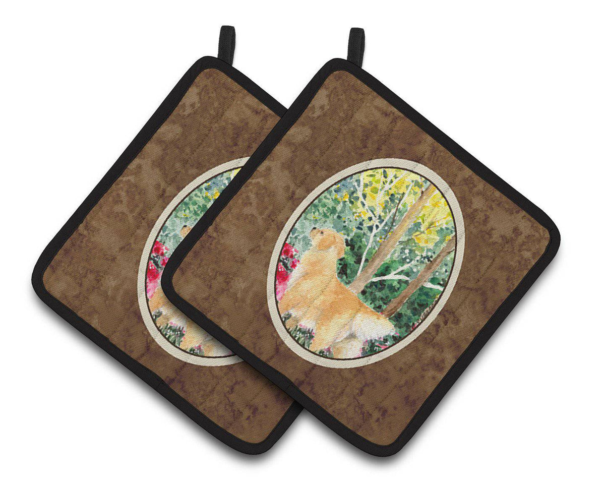 Golden Retriever Pair of Pot Holders SS8886PTHD - the-store.com