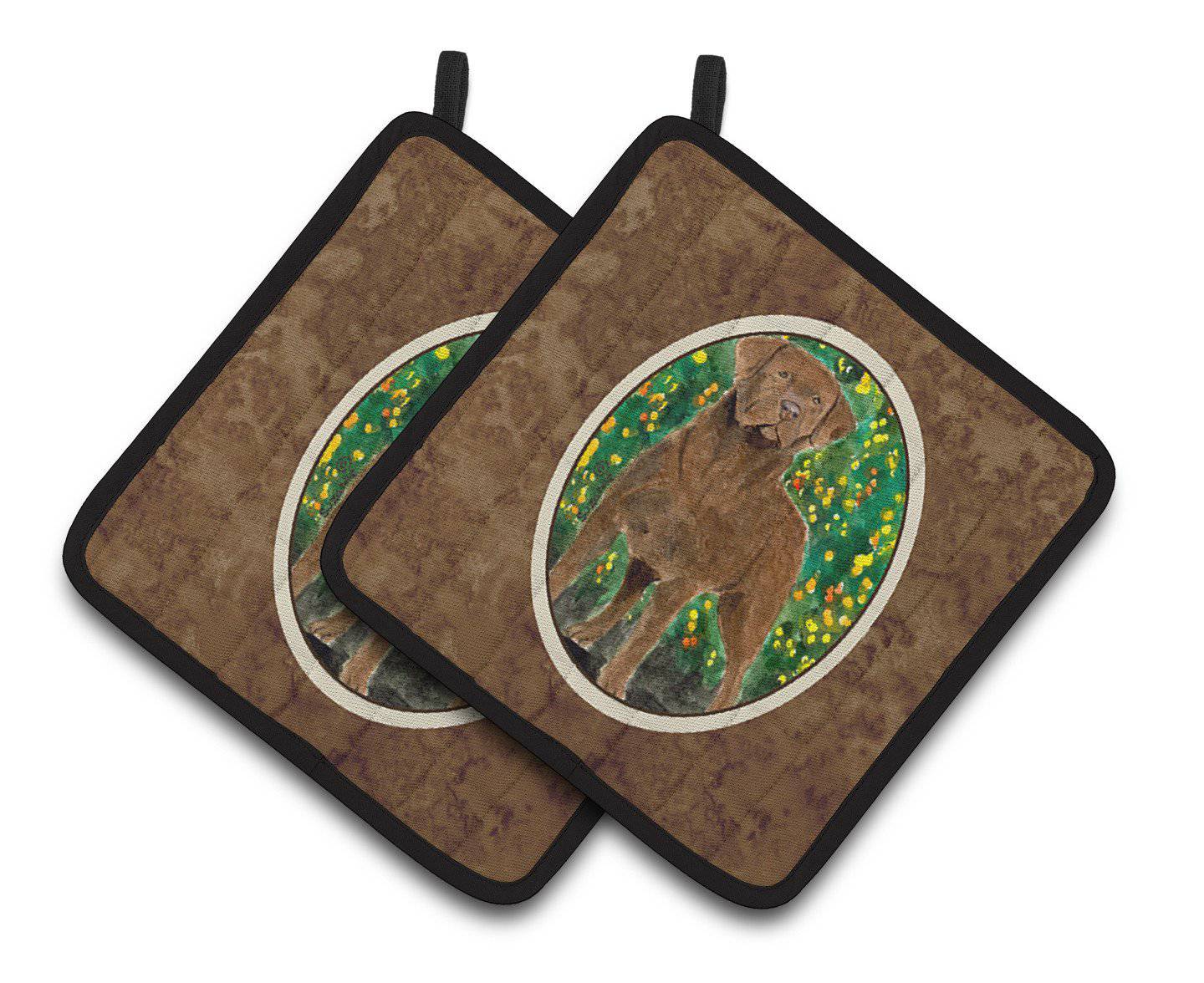 Chesapeake Bay Retriever Pair of Pot Holders SS8969PTHD - the-store.com