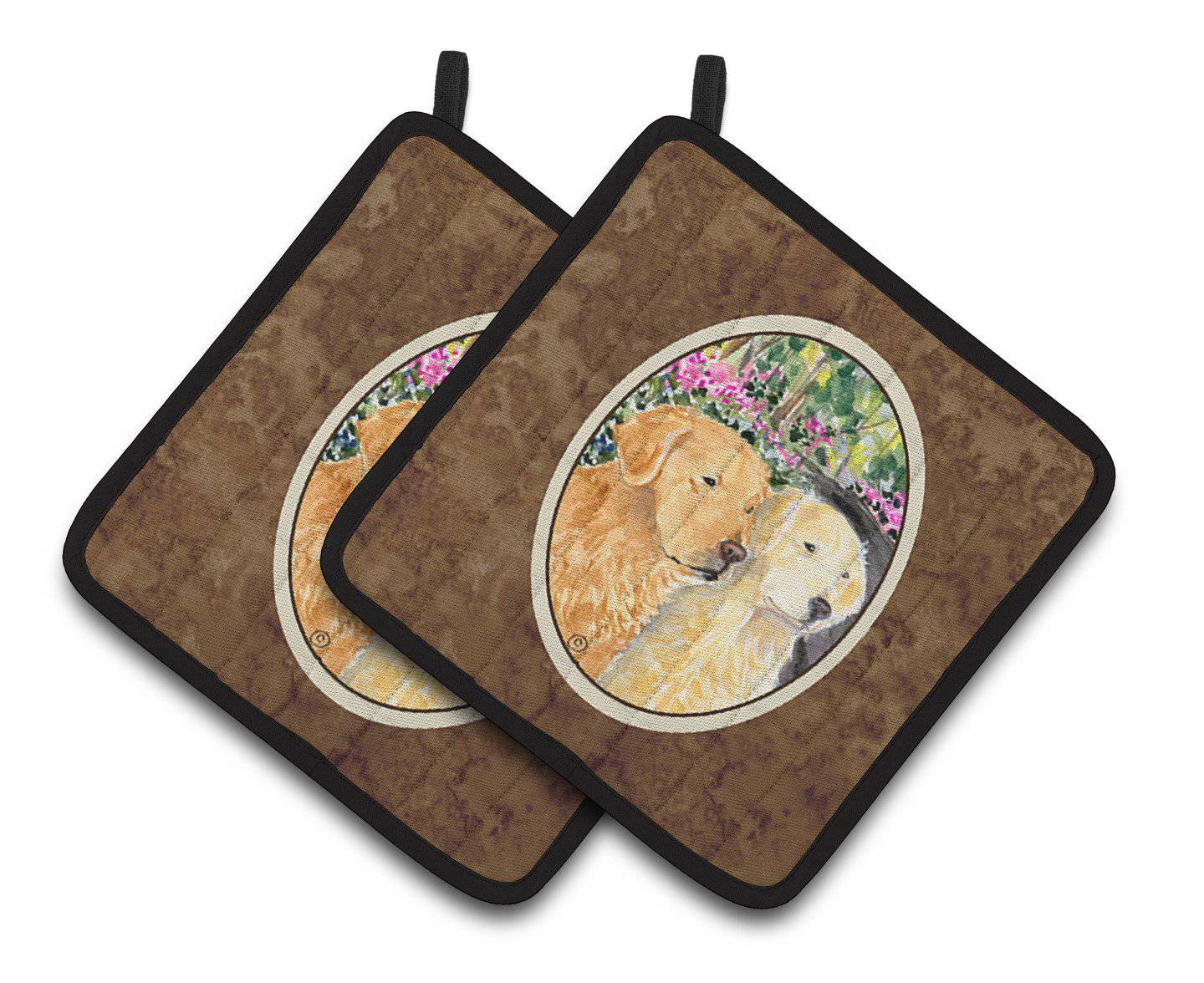 Golden Retriever Pair of Pot Holders SS8974PTHD - the-store.com