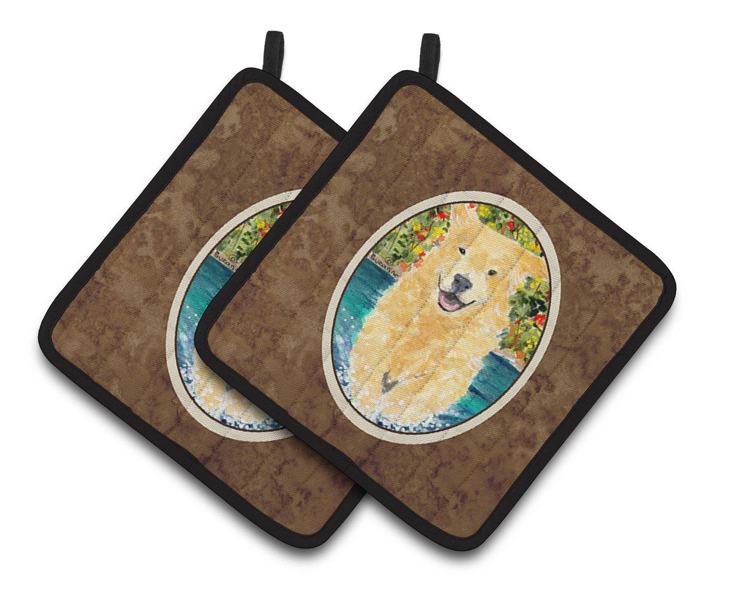 Golden Retriever Pair of Pot Holders SS8978PTHD - the-store.com