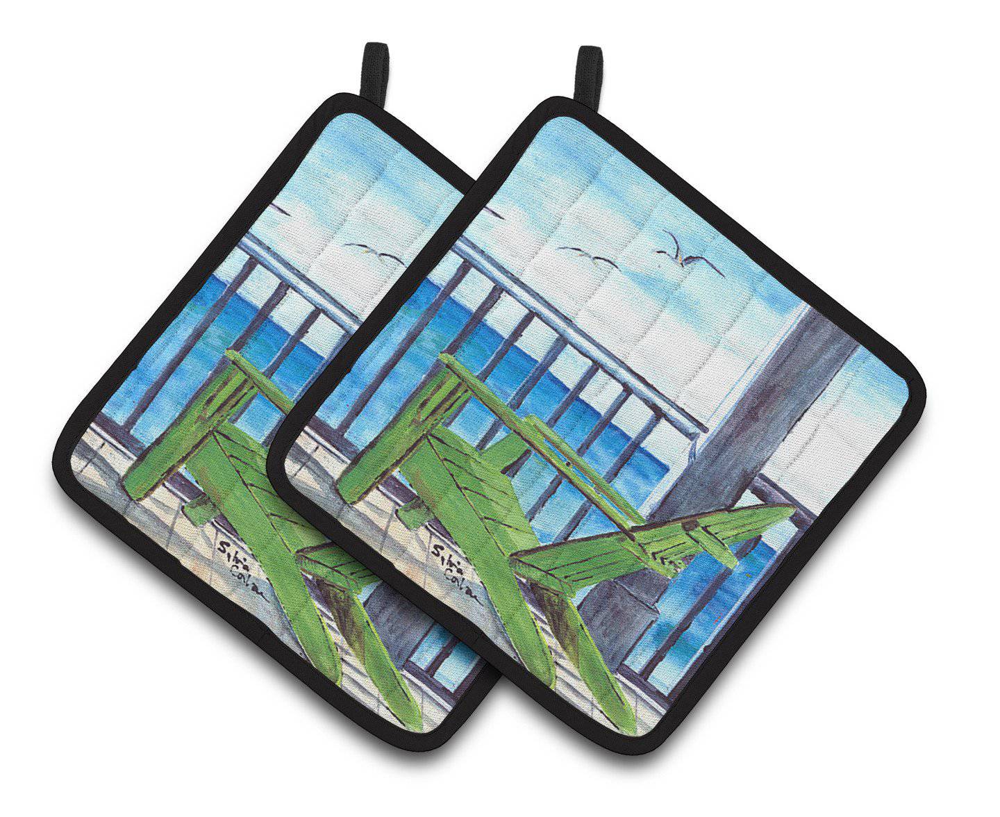 Adirondack Chairs  Pair of Pot Holders 8085-2PTHD - the-store.com