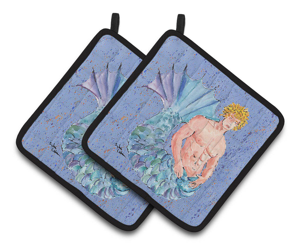 Merman Pair of Pot Holders 8347PTHD - the-store.com