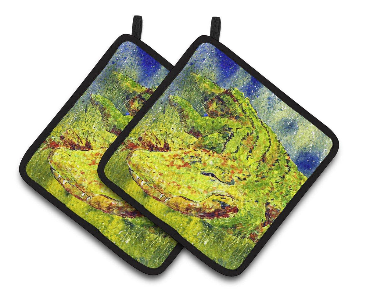 Alligator Pair of Pot Holders 8390PTHD - the-store.com