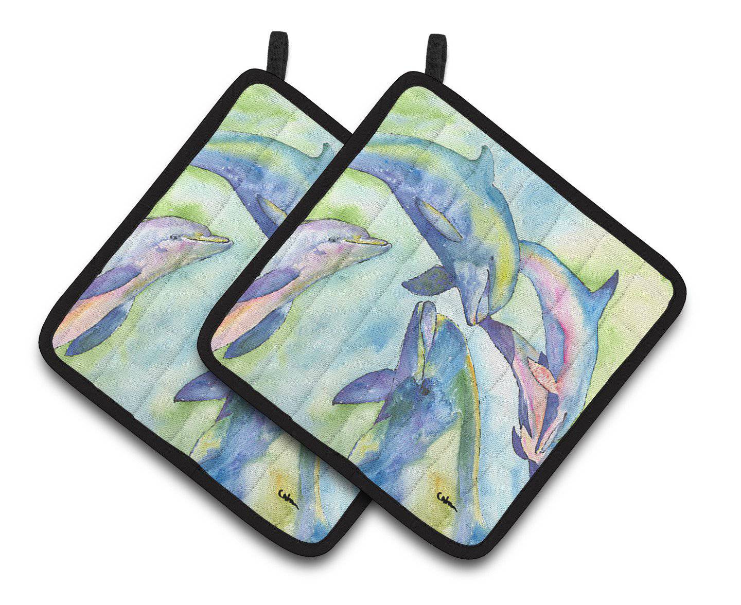 Dolphin Pair of Pot Holders 8548PTHD - the-store.com