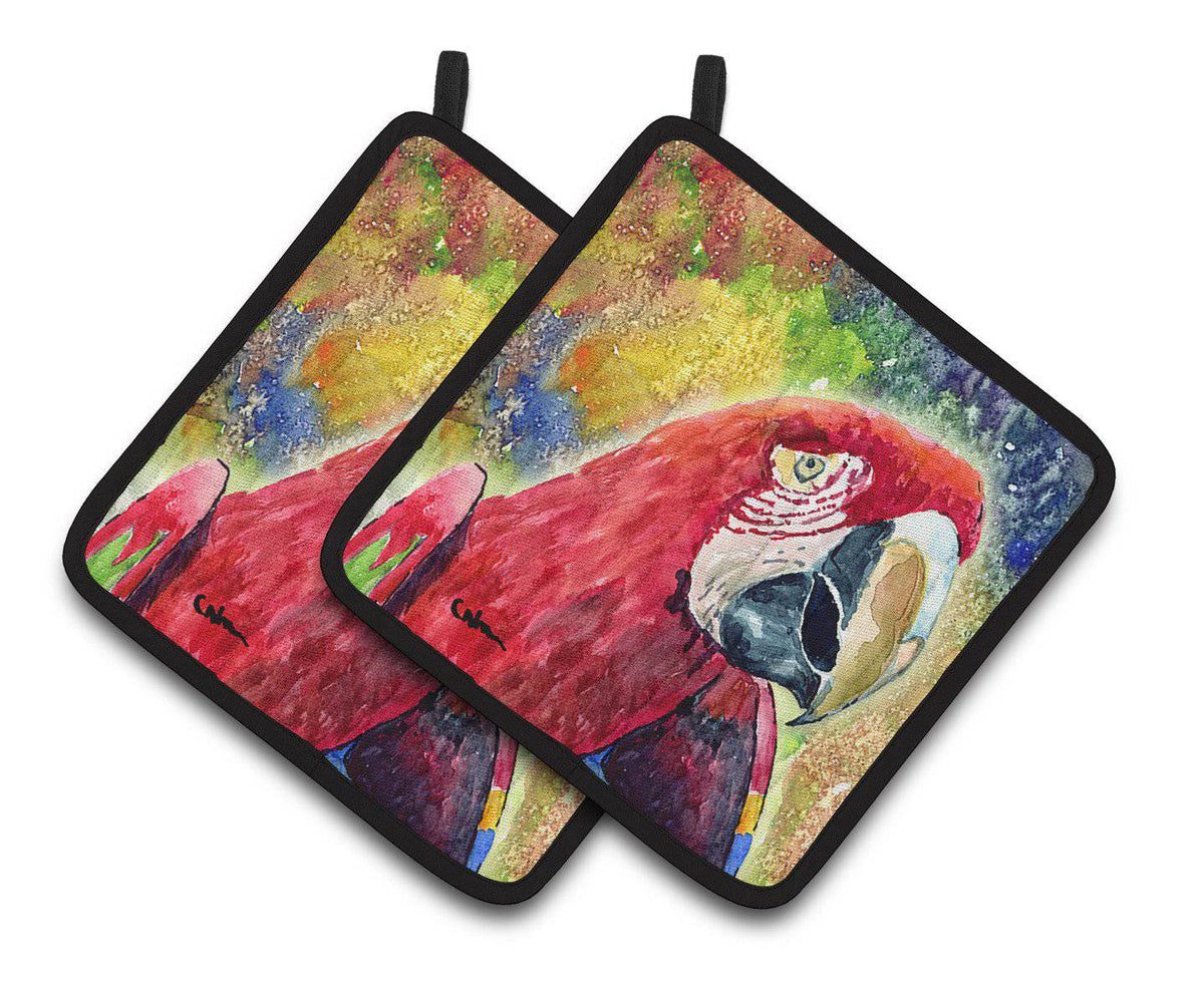 Bird - Parrot Pair of Pot Holders 8607PTHD - the-store.com