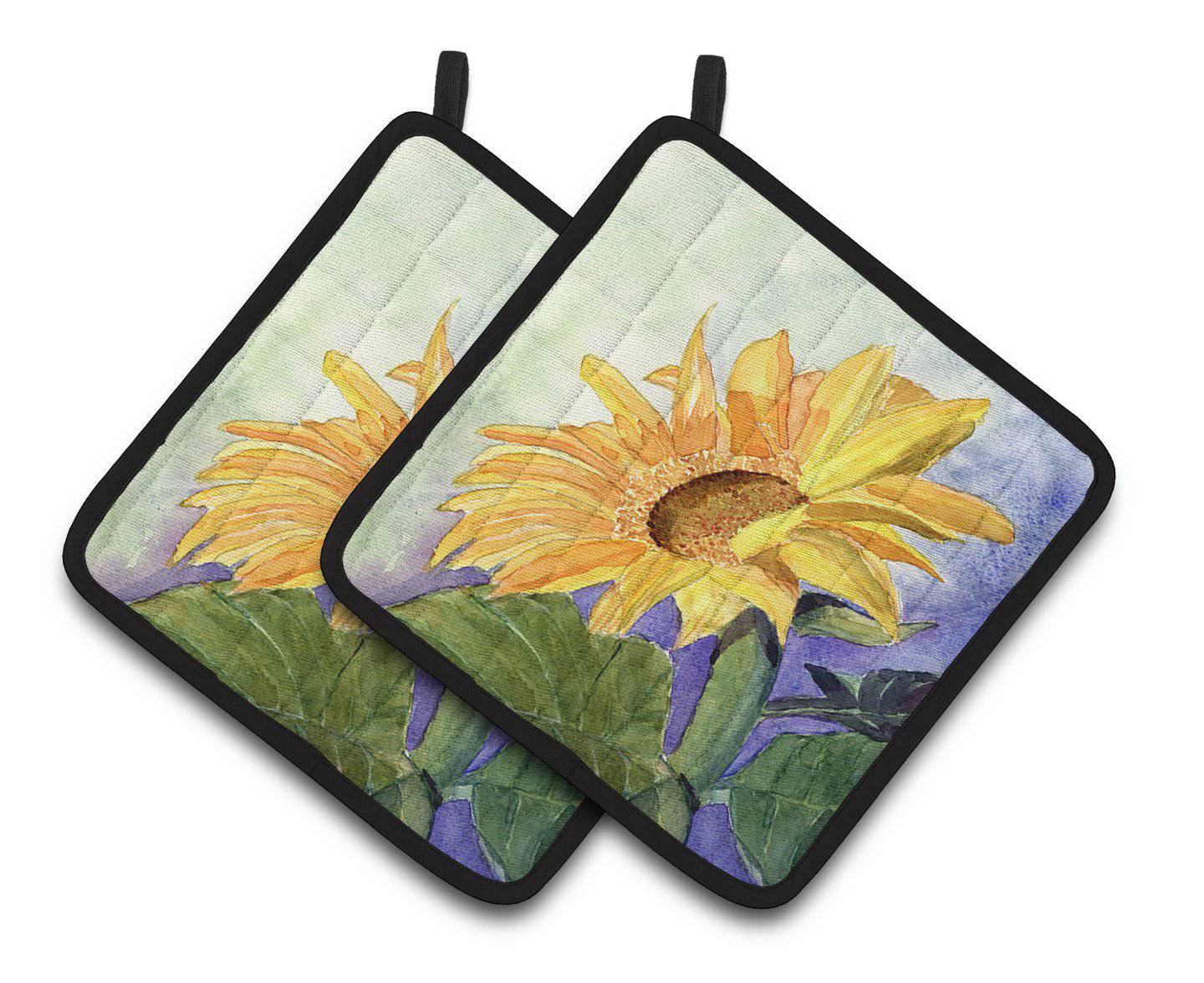 Flower - Sunflower Pair of Pot Holders RDR2001PTHD - the-store.com