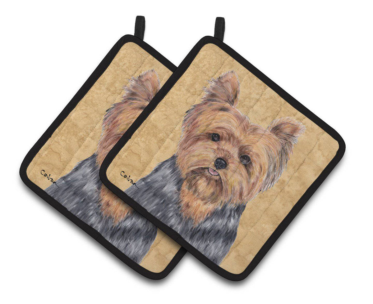 Yorkie Pair of Pot Holders SC9123PTHD - the-store.com