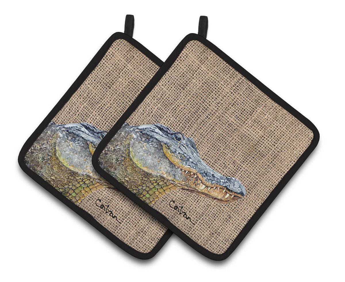 Alligator Pair of Pot Holders 8733PTHD - the-store.com