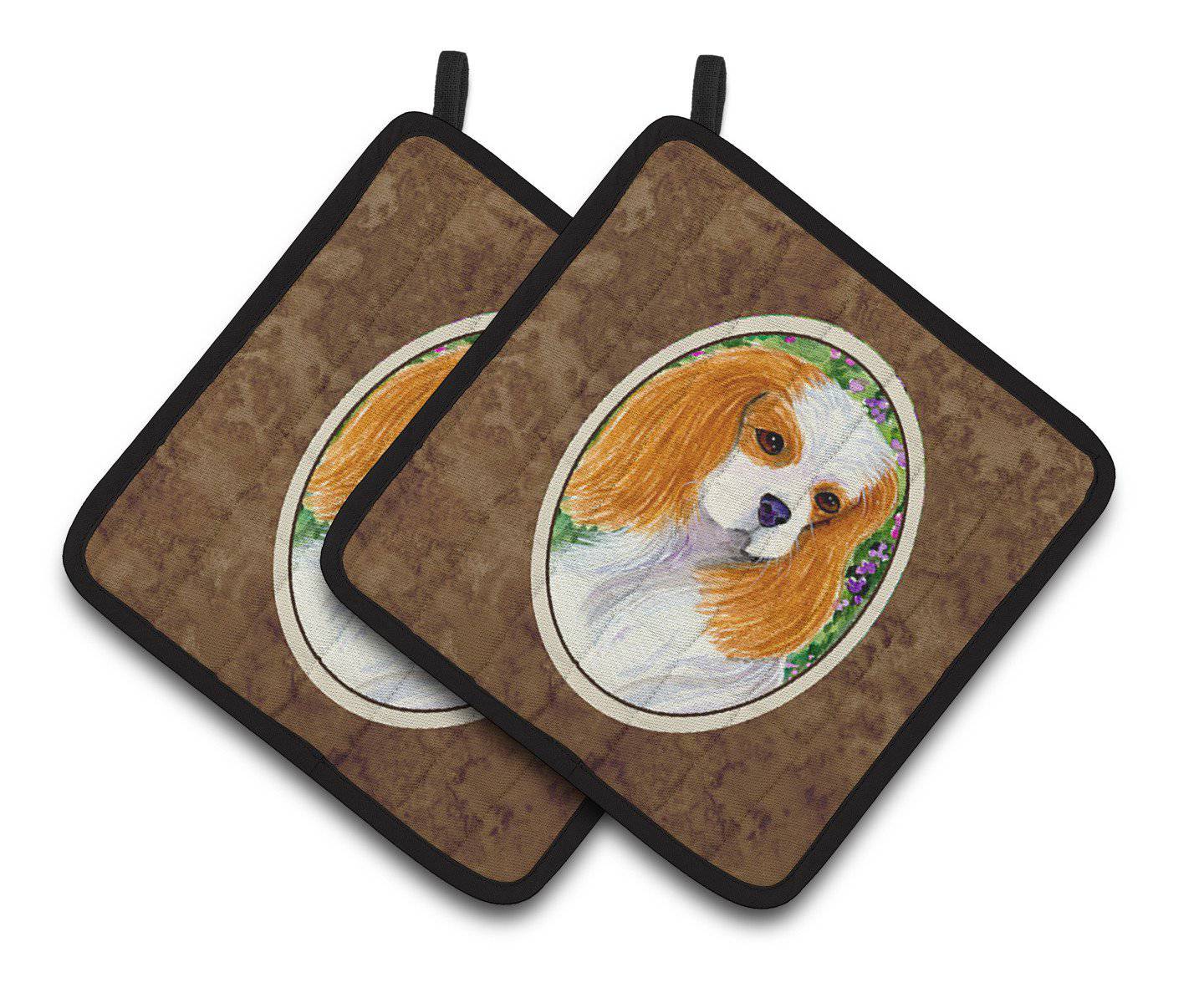 Cavalier Spaniel Pair of Pot Holders SS1006PTHD - the-store.com