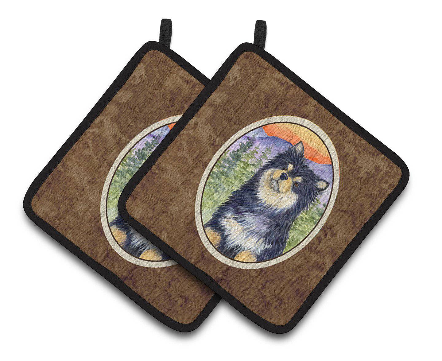 Finnish Lapphund Pair of Pot Holders SS1057PTHD - the-store.com