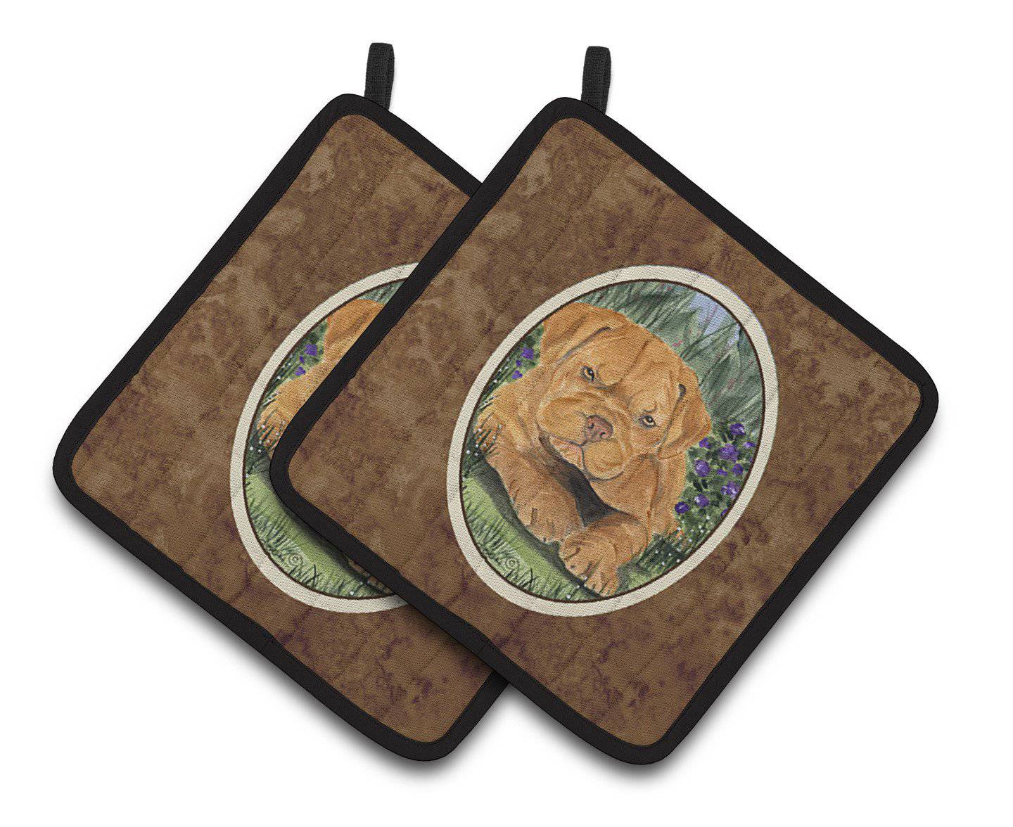 Dogue de Bordeaux Pair of Pot Holders SS8032PTHD - the-store.com