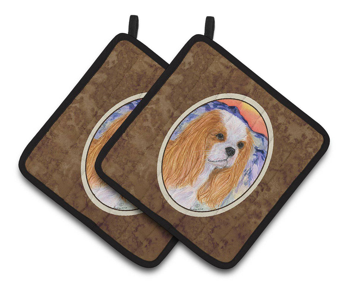 Cavalier Spaniel Pair of Pot Holders SS8164PTHD - the-store.com