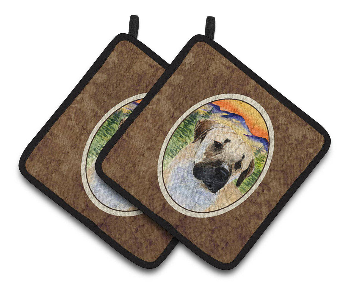 Anatolian Shepherd Pair of Pot Holders SS8197PTHD - the-store.com