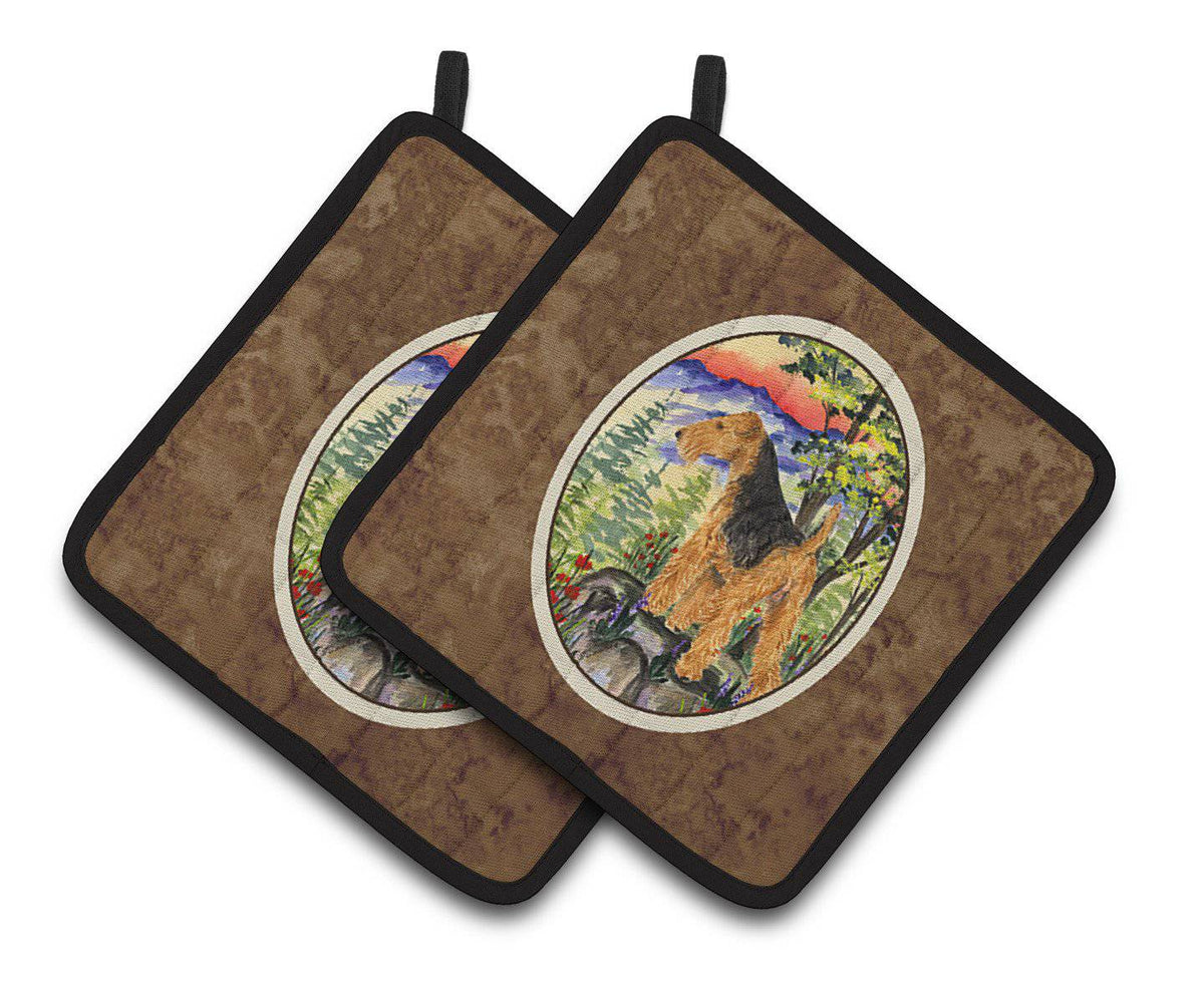 Lakeland Terrier Pair of Pot Holders SS8228PTHD - the-store.com