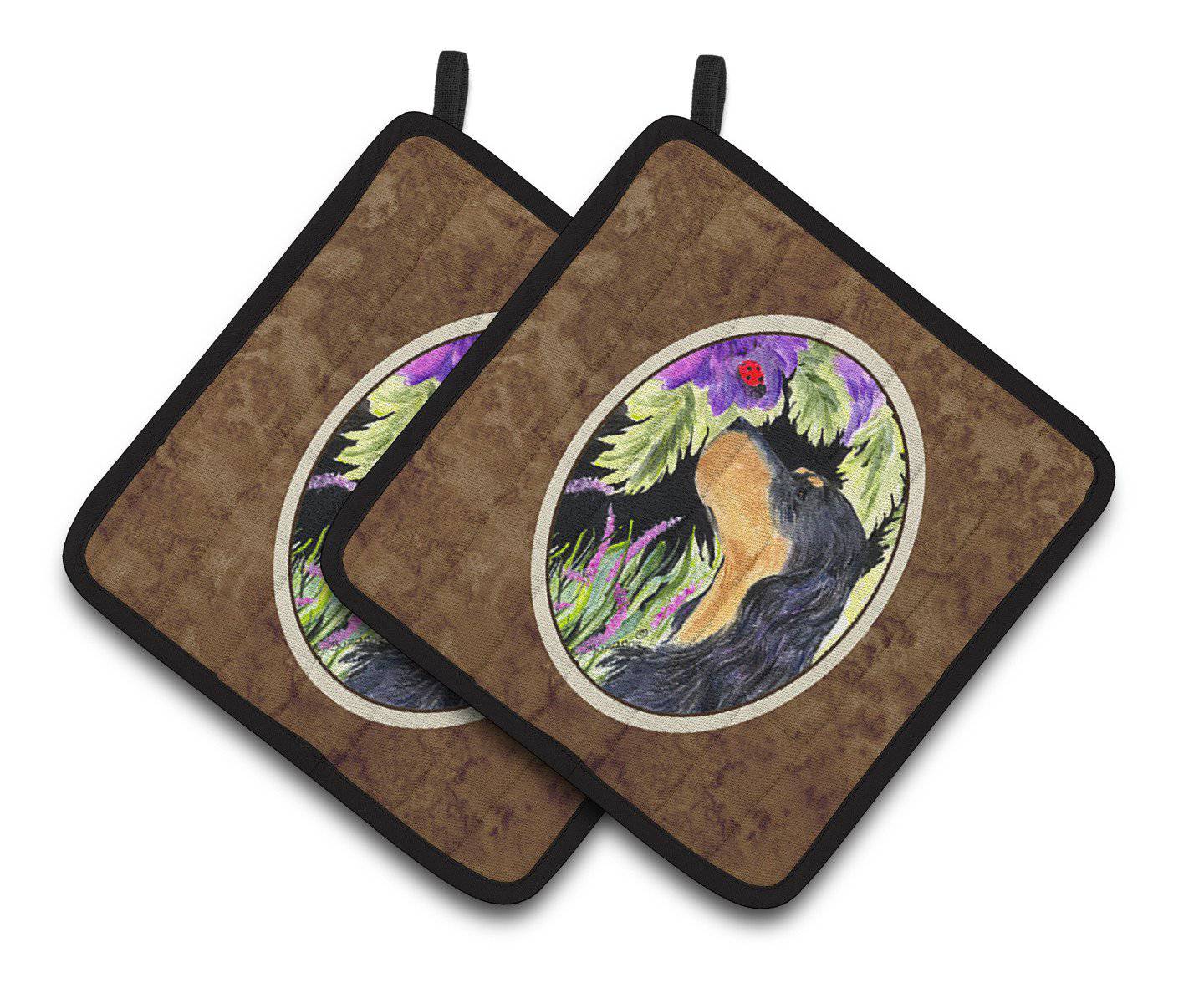 Gordon Setter Pair of Pot Holders SS8250PTHD - the-store.com