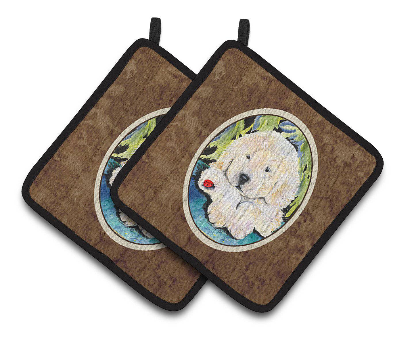 Golden Retriever Pair of Pot Holders SS8271PTHD - the-store.com