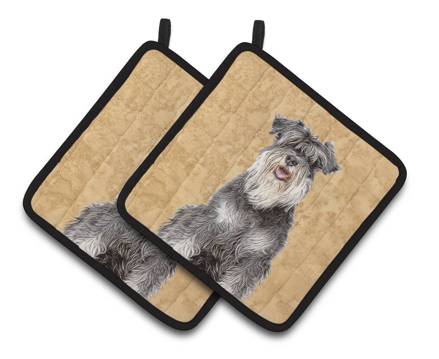 Schnauzer Pair of Pot Holders KJ1228PTHD - the-store.com